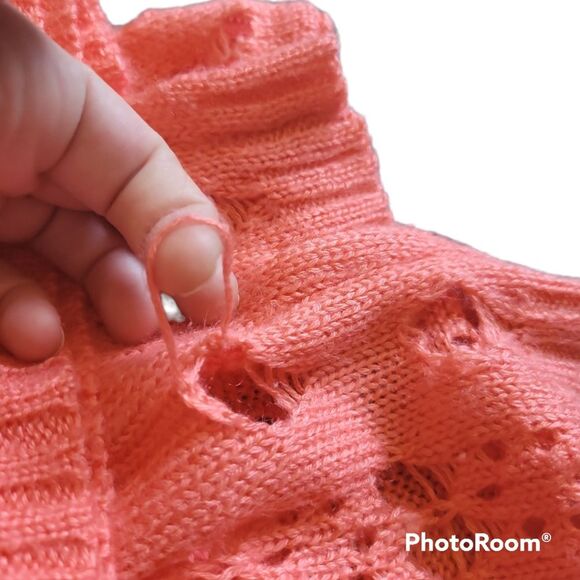 WELL LOVED Issue Orange Sweater - M/L - Picture 7 of 10